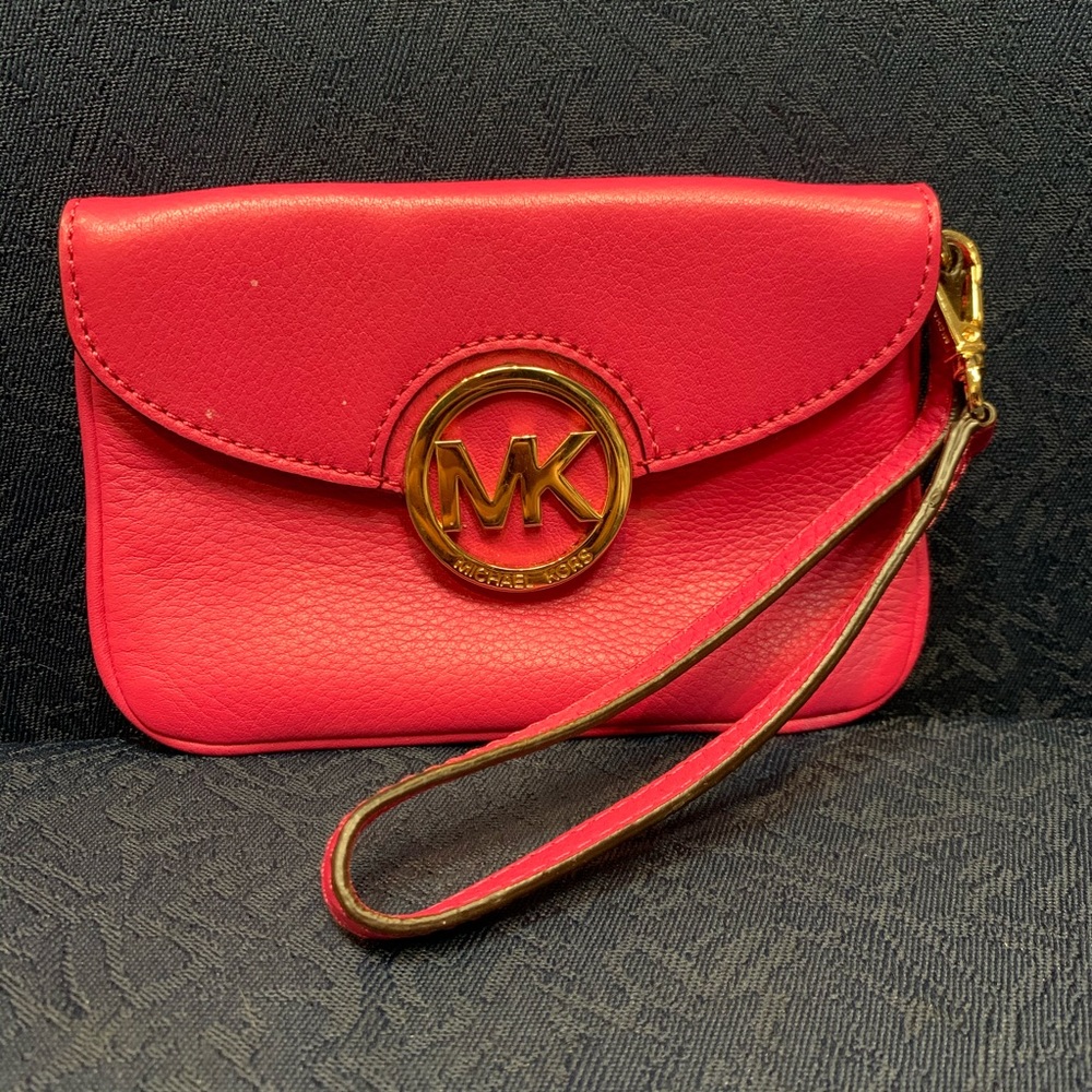 Pink MK Wristlet